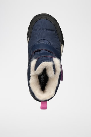 Gevoerde Snowboots Trekkyup - Marineblauw