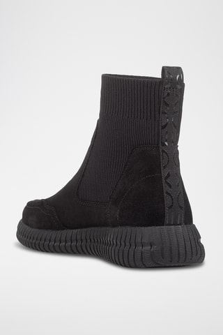 Nubuck Wedge Sneakaers Noovea - Zwart