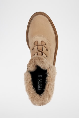 Gevoerde Nubuck Enkellaarzen Iridea - Beige