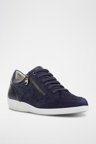 Leren Sneakers Myria - Marineblauw