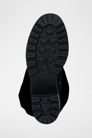 Gevoerde Nubuck Enkellaarzen Damiana - Zwart