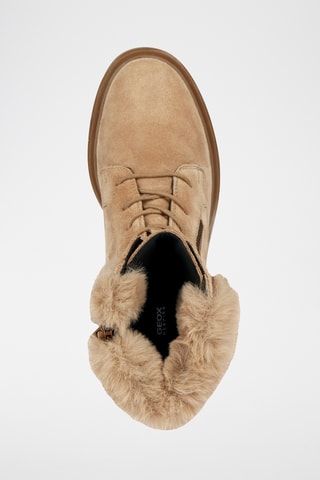 Gevoerde Nubuck Enkellaarzen Damiana - Beige