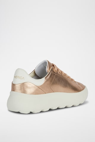 Geitenleren Platform Sneakers Spherica - Roségoudkleurig