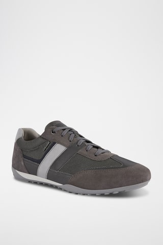 Leren Sneakers Wells - Grijs