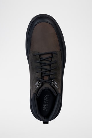 Hoge Leren Sneakers Cervino - Zwart