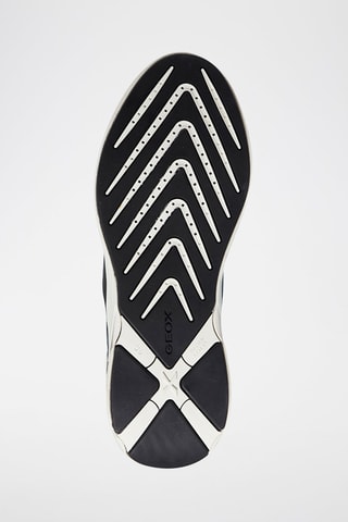 Leren en Nubuck Sneakers met Sleehak Playkix - Zwart en Blauw