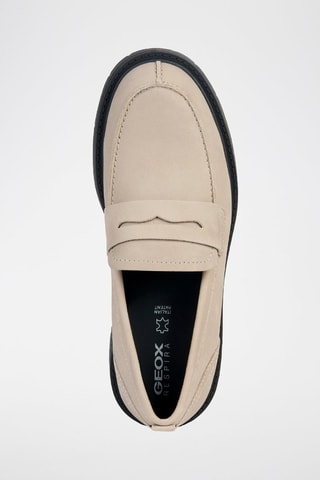 Platform Nubuck Mocassins Spherica - Beige