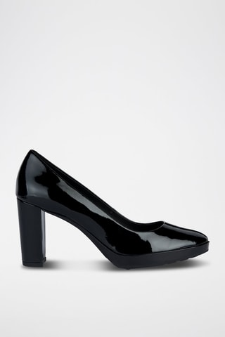 Leren Pumps Walk Pleasure 85 - Zwart