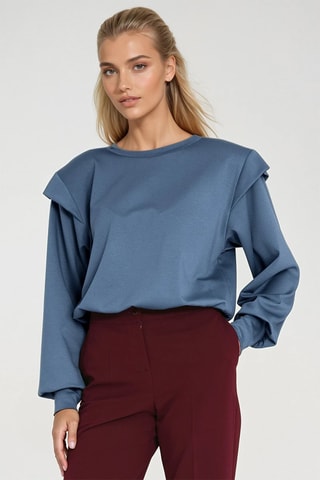 Pull oversize - Bleu cobalt
