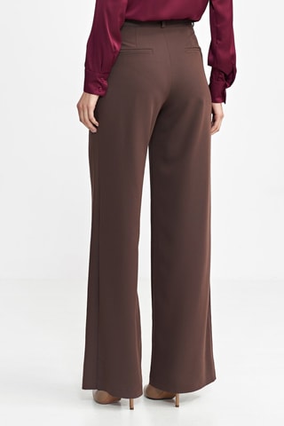 Pantalon wide legs - Marron