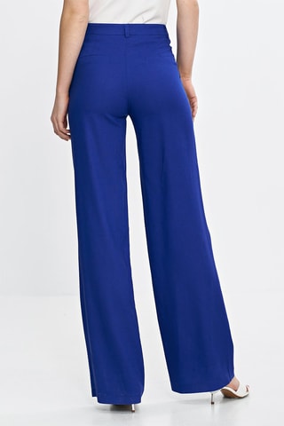 Pantalon bootcut en lin - Bleu