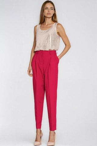 Pantalon carotte - Rouge
