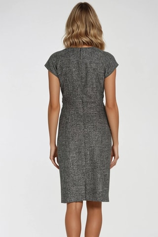 Robe fourreau - Noir chiné