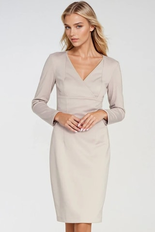 Robe fourreau - Beige