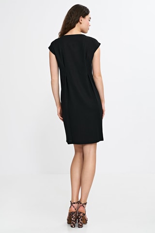 Robe droite relaxed en lin - Noir
