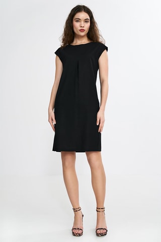 Robe droite relaxed en lin - Noir