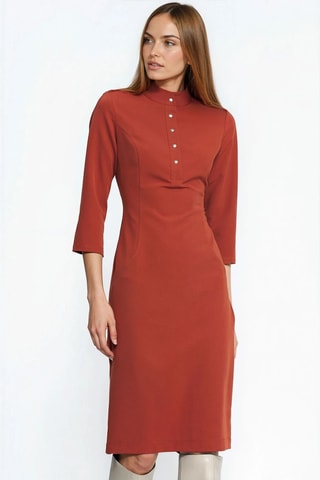 Robe fourreau - Rouille