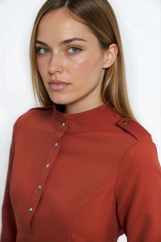 Robe fourreau - Rouille