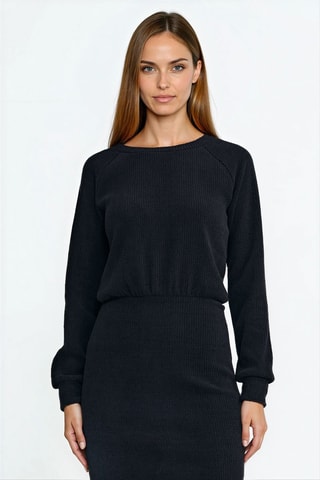 Robe fourreau regular - Noir