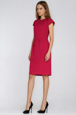 Robe fourreau - Rouge
