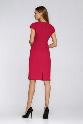 Robe fourreau - Rouge