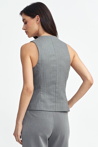 Gilet de costume sans manches - Gris