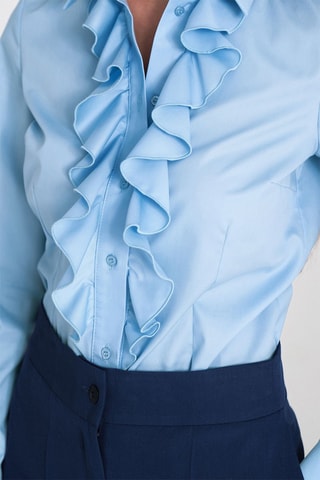 Chemisier slim - Bleu clair