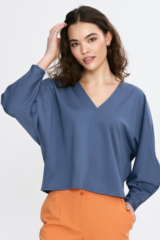 Blouse oversize - Bleu