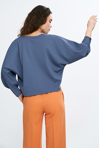 Blouse oversize - Bleu