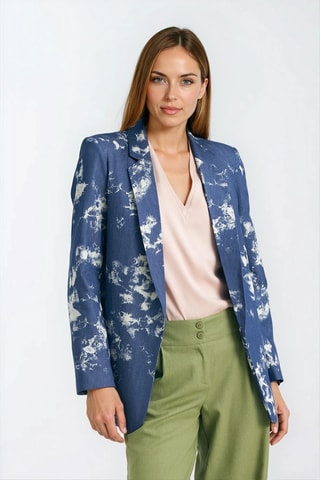 Blazer tie and dye - Bleu foncé