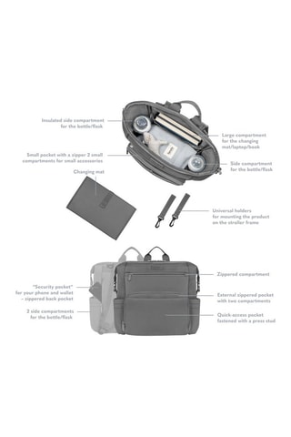 Sac à dos universel Cube - Gris