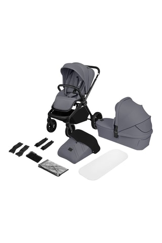 Poussette multifonction 2-en-1 Mika Plus - Gris - De la naissance à 4 ans