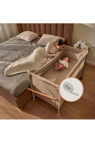 Letto da viaggio con ampia estensione 3 in 1 Ellen - Nero - Dalla nascita a 36 mesi - Fino a 15 kg