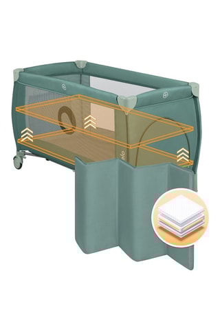 Lettino da viaggio evolutivo 2-in-1 Stefi Plus - Dalla nascita - Fino a 15 kg