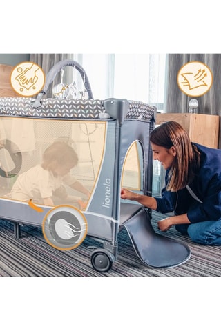 Lettino neonato Flower - Turchese - Dalla nascita a 36 mesi - Fino a 15 kg