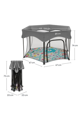 Box pieghevole - 134 x 74 x 67 cm - Da 6 mesi