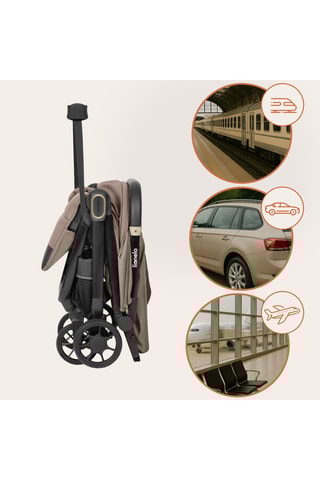 Poussette - Beige - De 6 à 48 mois - Jusqu'à 22 kg