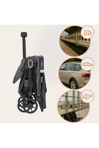 Poussette - Gris - De 6 à 48 mois - Jusqu'à 22 kg