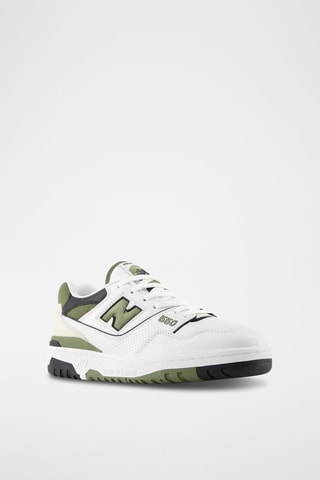 Baskets en cuir 550 - Blanc et kaki