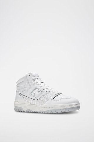 Baskets montantes en cuir 650 - Blanc