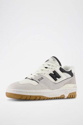 Baskets en cuir 550 - Gris et noir