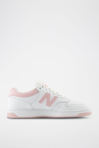 Baskets en cuir 480 - Blanc et rose