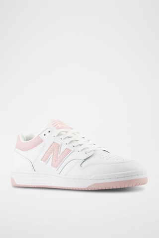 Baskets en cuir 480 - Blanc et rose