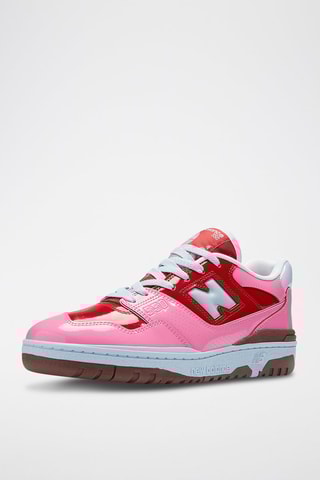 Baskets en cuir verni 550 - Rose