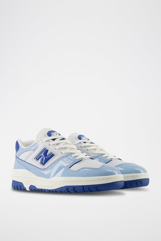 Baskets en cuir verni 550 - Bleu