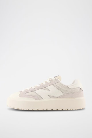 Baskets plateformes en nubuck 302 - Blanc