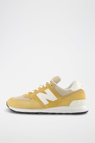 Baskets en nubuck 574 - Jaune