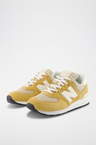 Baskets en nubuck 574 - Jaune