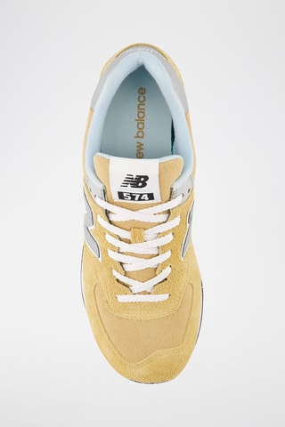 Baskets en nubuck 574 - Jaune