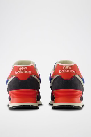 Baskets en nubuck 574 - Bleu marine